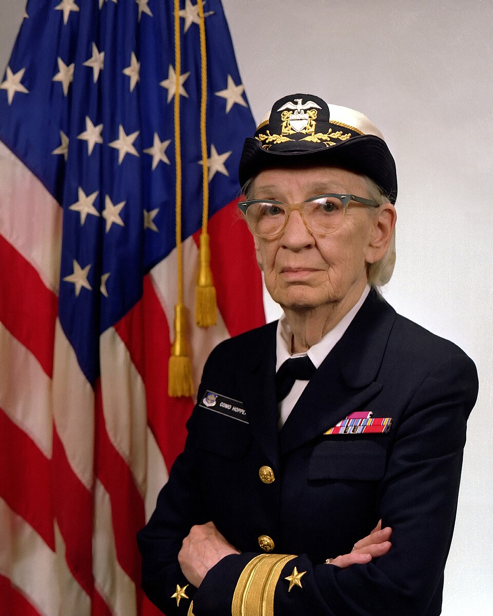 Official US Navy portrait of Commodore Grace M. Hopper